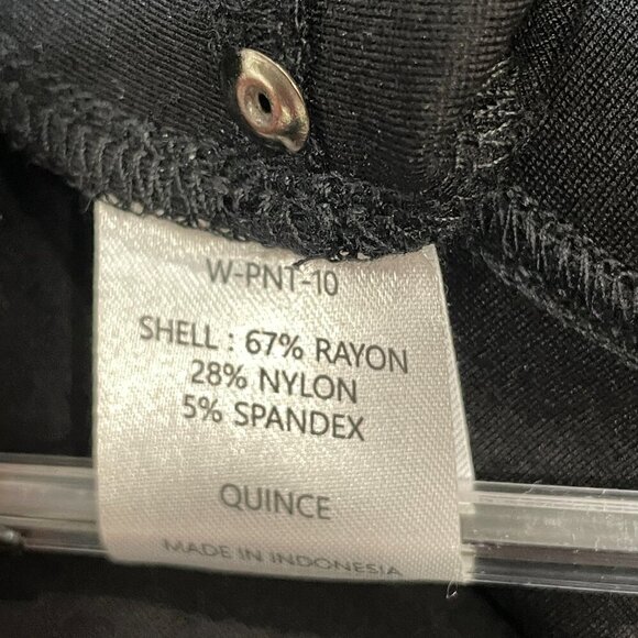 Quince Stretch Pull-On Jeggings Pants Women's Size Small Black 25" Inseam - Picture 6 of 6